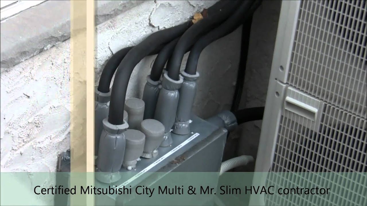 Mr. Slim eight zones split Air conditioner installation in ... mr slim wiring diagram 