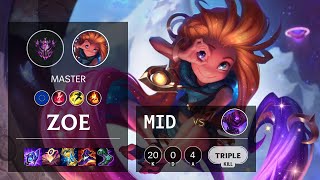 Zoe Mid vs Malzahar - EUW Master Patch 11.14