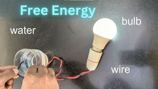 free energy from water project