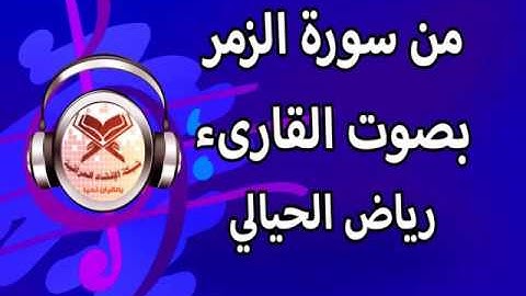 ما تيسر من سورة الزمر - القارىء رياض الحيالي
