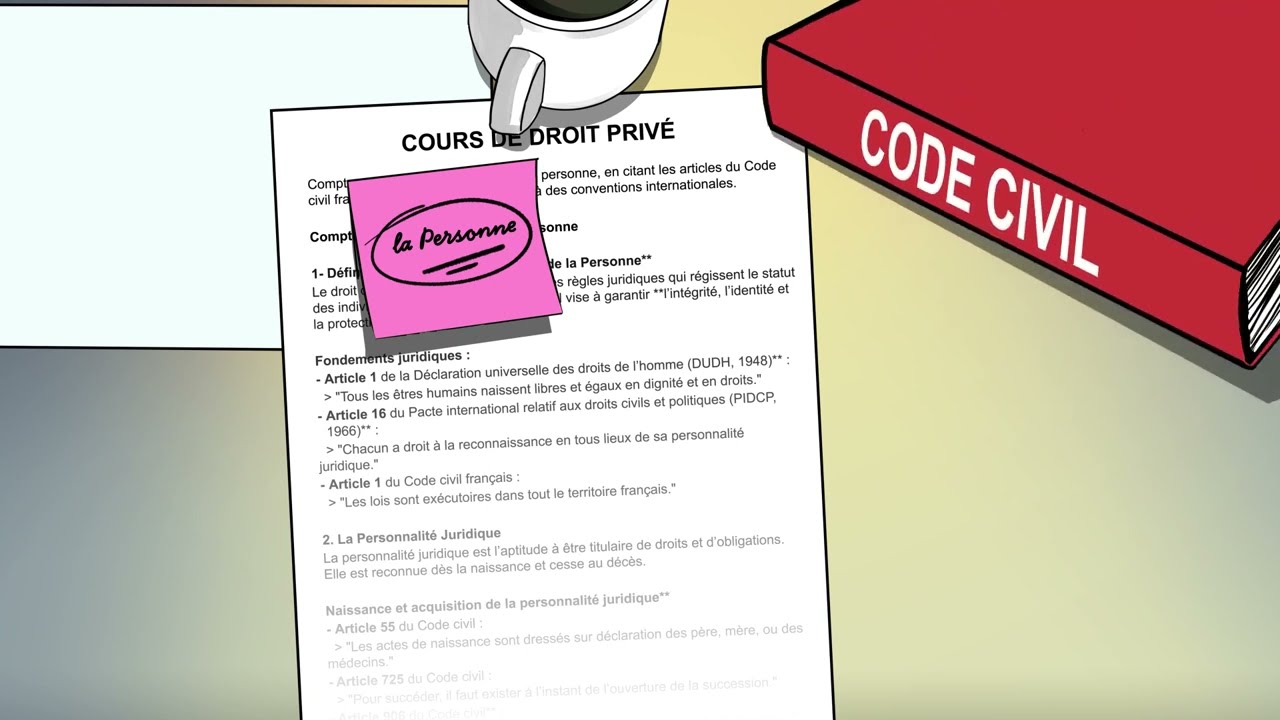 Module d'e-learning : Droit des personnes - Qu'est-ce qu'une personne ?
