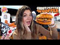 Eating the New GHOST PEPPER Items from BURGER KING!