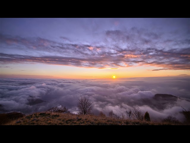 sunset above the clouds sky timelapse nature hd scene video background loop
