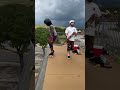 My very first drop in at mount trashmore 13ft vert ramp