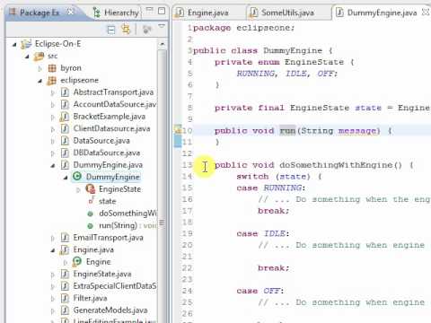 Using Show In to delete a class in Eclipse - YouTube