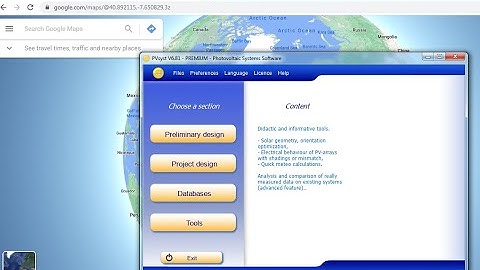 How to create a new geographical site In PVsyst software using google maps website