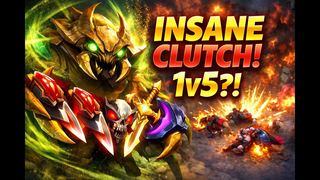 INSANE Sand King CLUTCH 😱 | 1v5 Teamfight | Dota 2 Epic Comeback