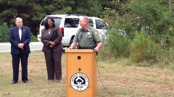 Horry County police Lt. Ronald Floyd dedication