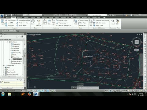 How to Import points, create contour lines with surface - AutoCAD Civil 3D