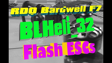 BLHeli_32 Set Up Motor Direction and Flash ESCs for our RDQ Bardwell F7 FPV Quad Build