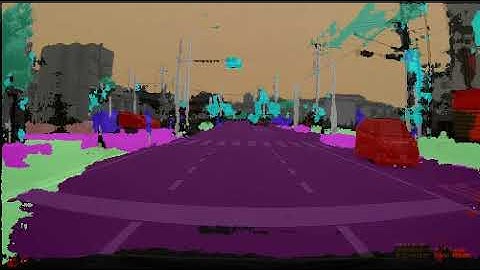 Semantic Segmentation Test #ENet #OpenCV #ドライブレコーダー