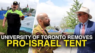 U of T shuts down pro-Israel tent protest while anti-Israel encampment remains