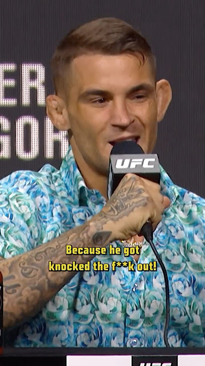 Dustin's TRASH TALK is so good! 😂 #ufc318