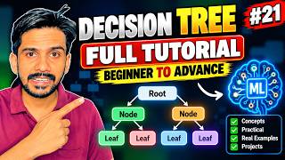 Decision Tree in Machine Learning | Beginner to Advance Full Tutorial in Hindi | Complete in 1 Video