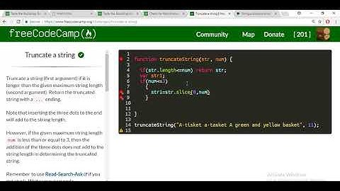 Truncate a string freecodecamp