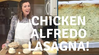 Chicken Alfredo Lasagna! Step by Step with Chef Kristi!