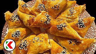 Puff Pastry Sambosa Beef Stuffed Recipe - گوشت گاو سامبوسا (Kabul Food)