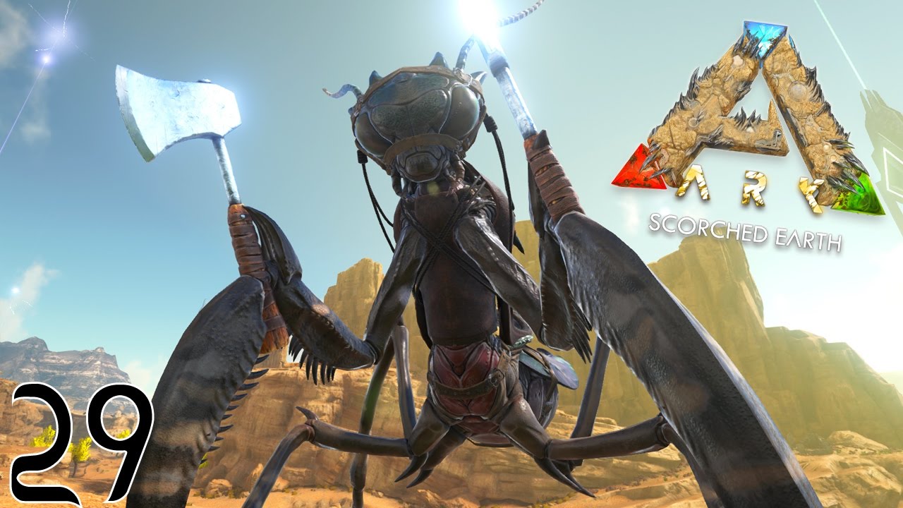 fright night JE CAPTURE LA TERRIBLE MANTIS ! | ARK: Scorched Earth ! #Ep29