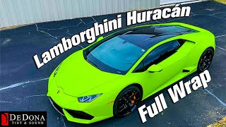 Match Highlights Electrifying Performance: Lamborghini Huracan Wrapped In Inozotek Green