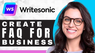 How to Develop an FAQ for your Business in WriteSonic | WriteSonic Tutorial