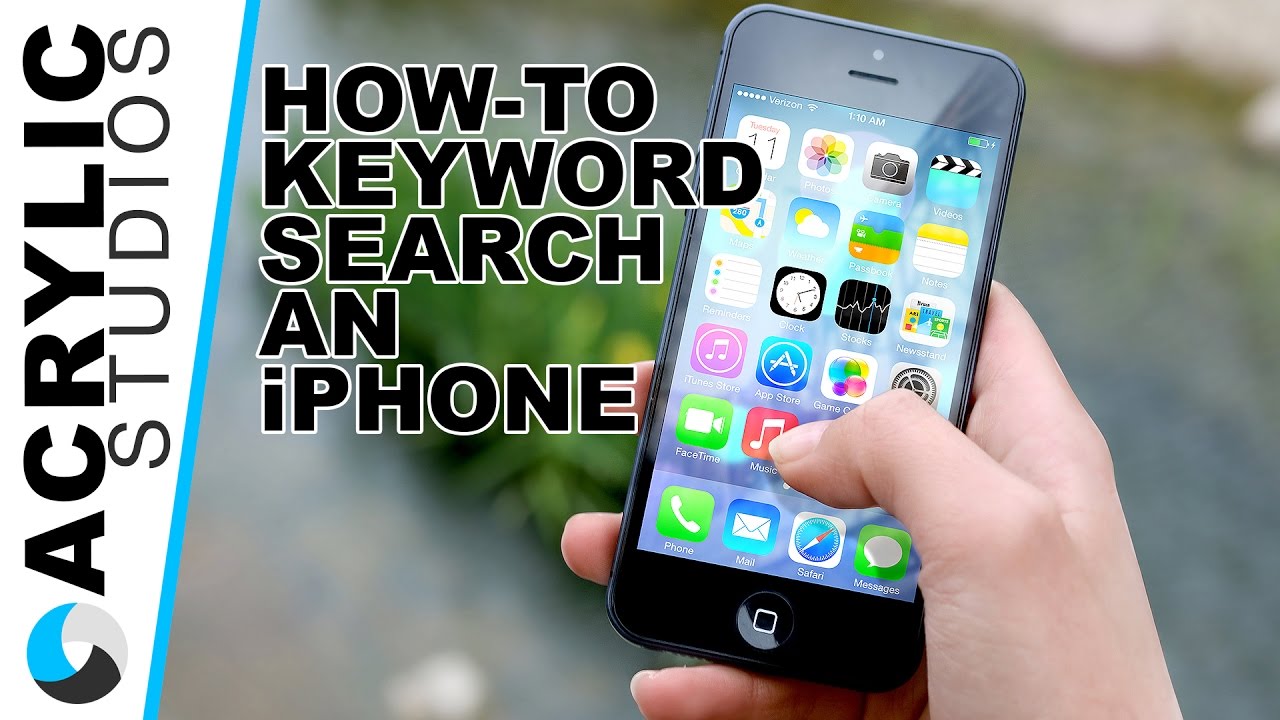 How do you search keywords on phone?