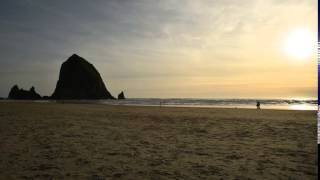 Sunset at Cannon Beach with Haystack Rock I