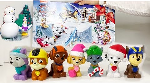 🔴 Paw Patrol Christmas Advent Calendar TOY SURPRISE BOX ! 🔴 [Unboxing]