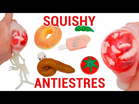 Cortando y abriendo pelotas antiestrés y squishy - Qué Hay Dentro? #4 