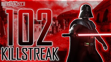 ROTS Darth Vader 102 Killstreak on Naboo | Star Wars Battlefront 2