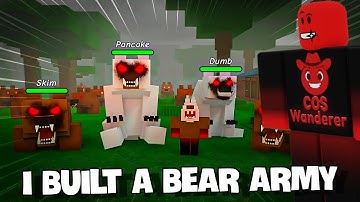 I Built a BEAR ARMY… It’s UNSTOPPABLE!! | 99 Nights in a Forest