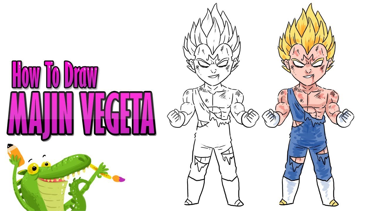 my drawing-majin vegeta(meu desenho-majin vegeta) by NickBF5 on