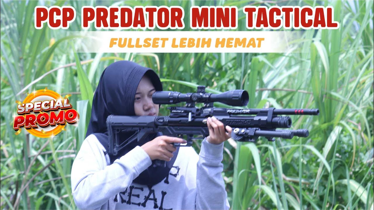 PCP PREDATOR MINI OD 38 TACTICAL EVOLUTION X3 PCP BIG GAME MINI MURAH | SENAPAN PCP TERBARU 2026