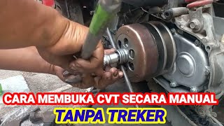 cara membuka CVT mio gt secara manual
