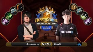 okasinnsuke vs DawN | 2021 Hearthstone Grandmasters Asia-Pacific | Decider | Season 2 | Week 5