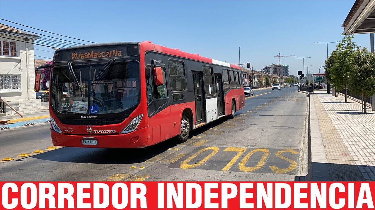Movimiento de Buses en Corredor Av. Independencia
