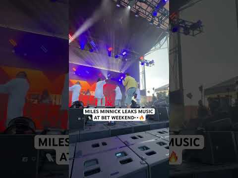 Miles Minnick leaks new music at BET Weekend 👀🔥 #betawards #rap #shortsmusic