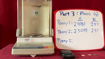 Chem 25 Measurement Lab Part 3: Mass