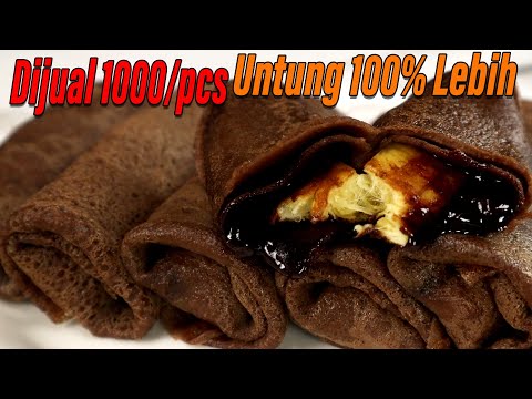Resep Resep Dadar Gulung Pisang Coklat  || Banana Chocolate Roll Recipe Yang Enak Rasanya