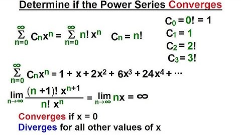 Calculus 2: Infinite Sequences and Series (46 of 86) Determine If the Power Series Converges