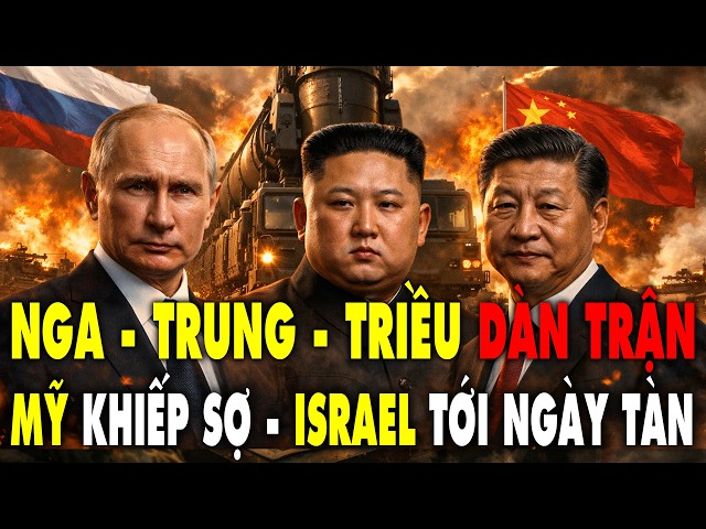 Nga - Trung - Triều "đổ bộ" Iran, bộ tứ liên minh quyết cho Israel tàn lụi, Mỹ nín thở run rẩy