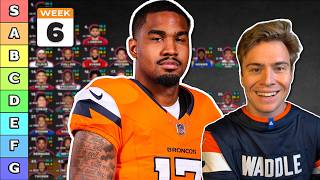 Full Week 6 Wide Receiver Rankings & Tiers Update