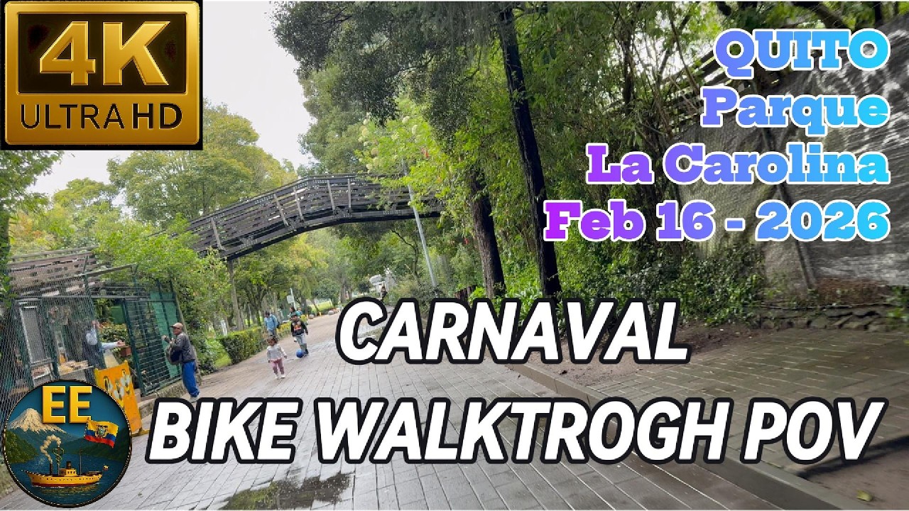 The Most Beautiful Ciclopaseo in Quito (POV Bike Ride) | La Carolina 4K 60fps