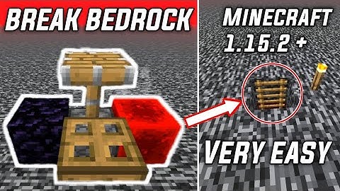 How To BREAK BEDROCK In Minecraft 1.15.2 | VERY EASY (Java Edition)