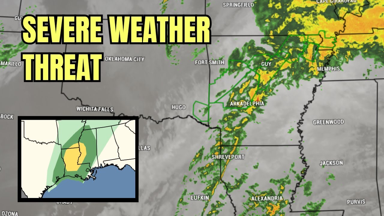 Severe storms, flooding possible through tonight - YouTube