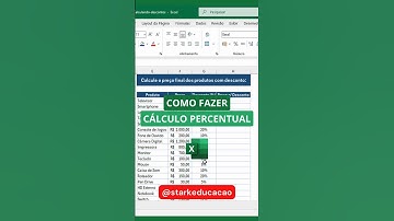 Como fazer cálculos com porcentagem no Excel | #excel