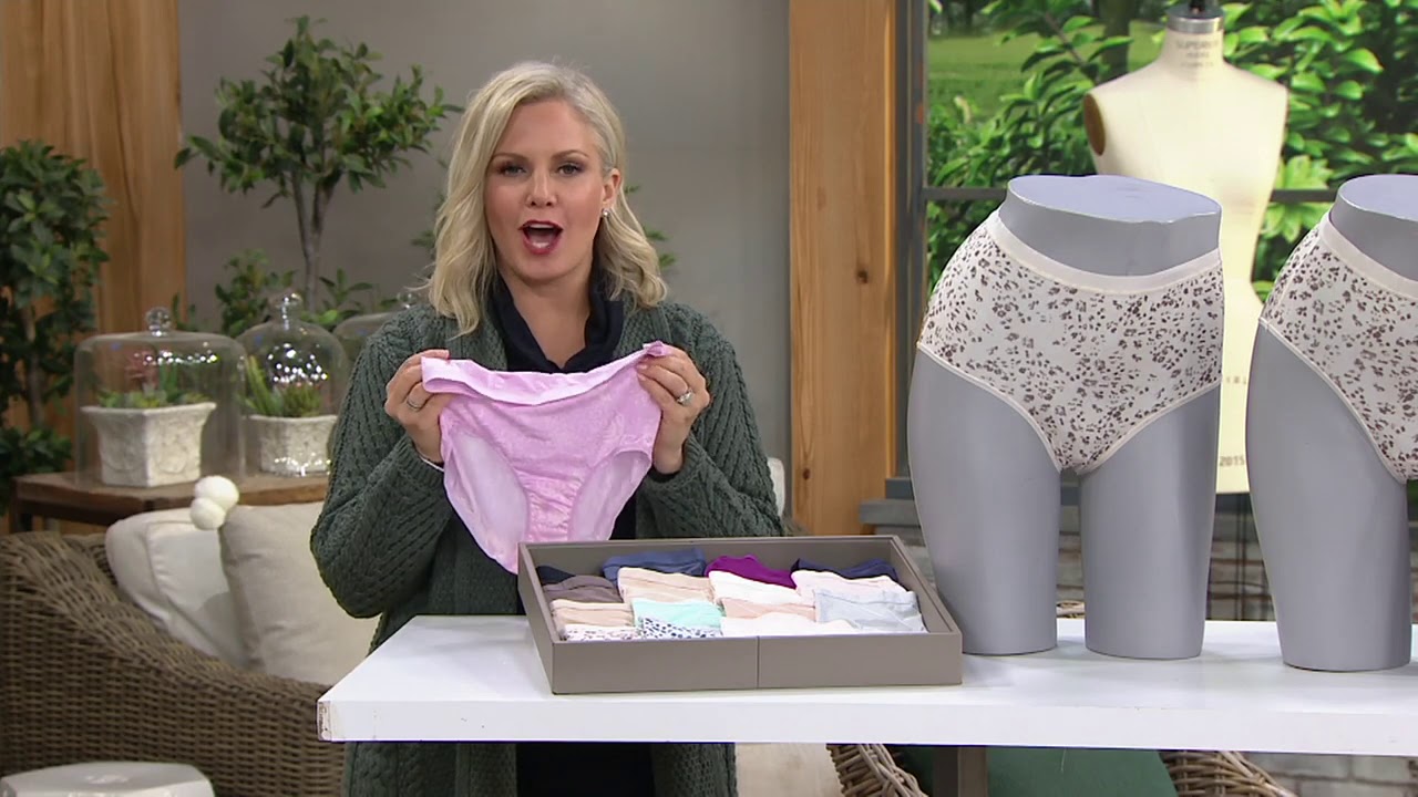 Breezies Silky Knit Hi-Cut or Brief Panties Set of 4 on QVC 