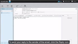Roundcube - Replying to an email