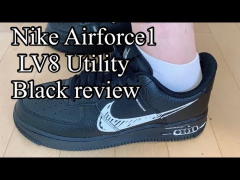 나이키운동화 에어포스원 LV8 UTILITY black 리뷰