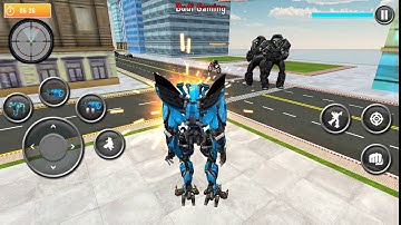 Leopard Robot Transform - Flying Bike Robot Games - Android Gameplay