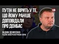 Путін не вірить у те, що йому раніше доповідали про Донбас – Вадим Денисенко